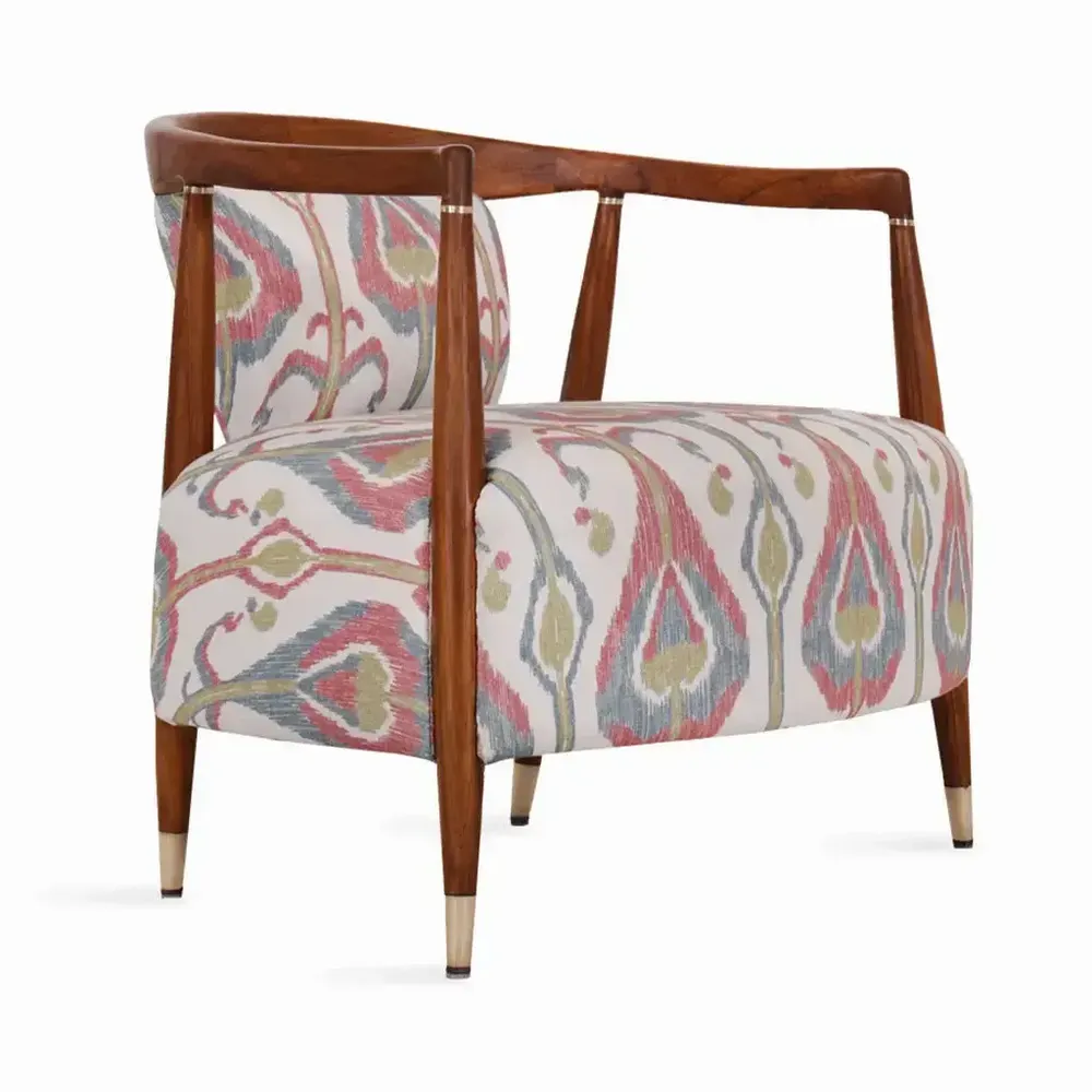 Chaises - Uru - Fauteuil Lounge avec revêtement en laiton - ALANKARAM