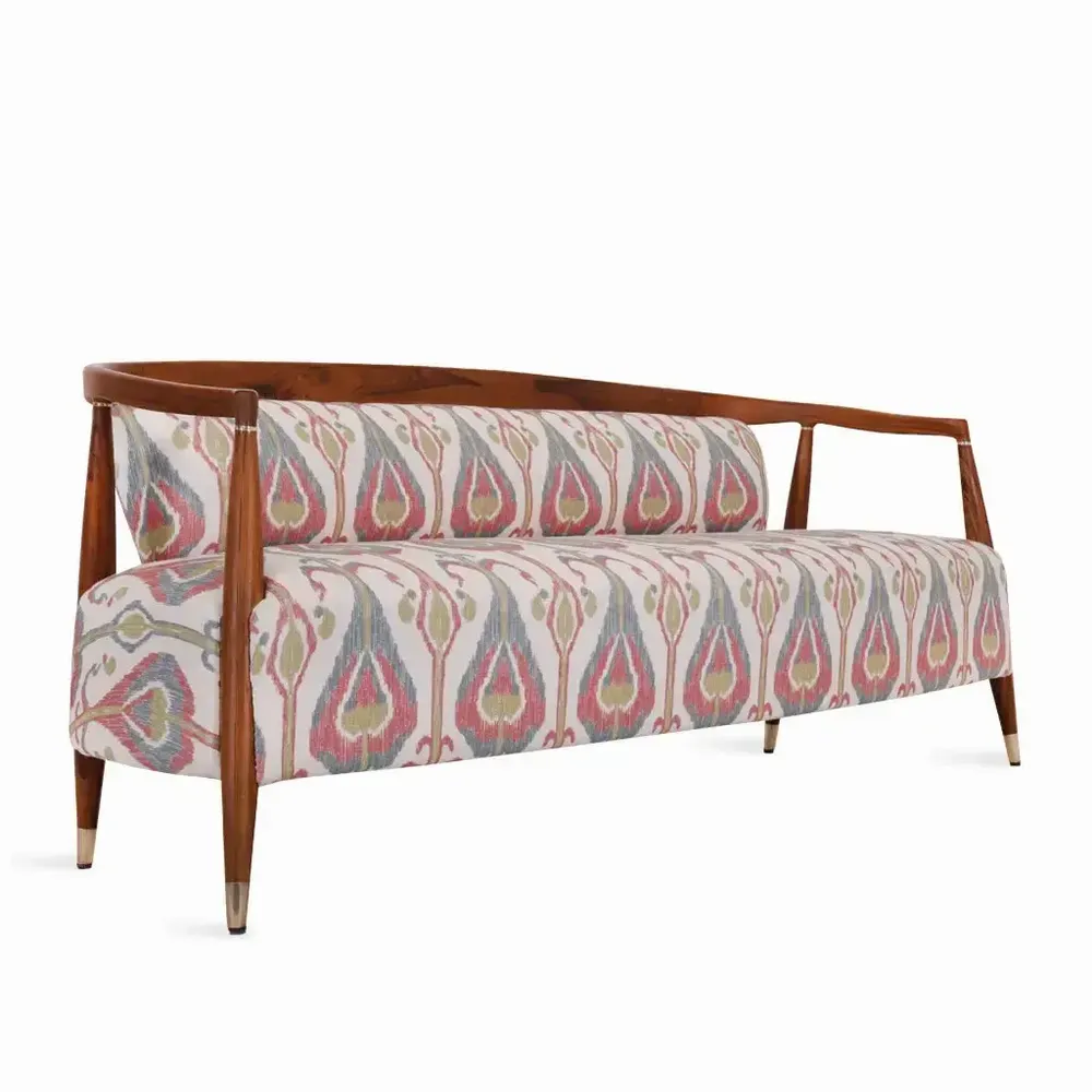 Canapés - Uru - Canapé trois places avec revêtement en laiton - ALANKARAM