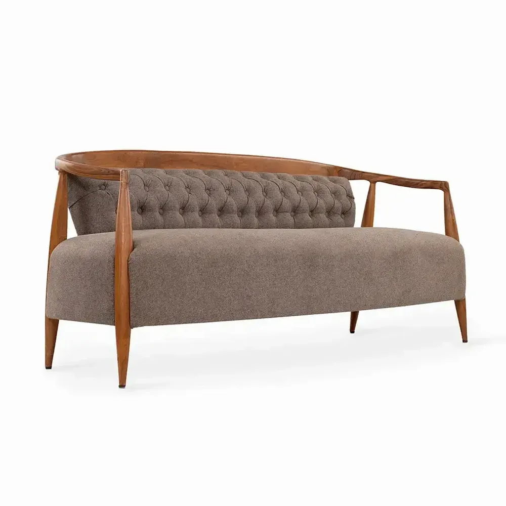 Sofas - Uru - Three Seater sofa Without Brass Capping - ALANKARAM