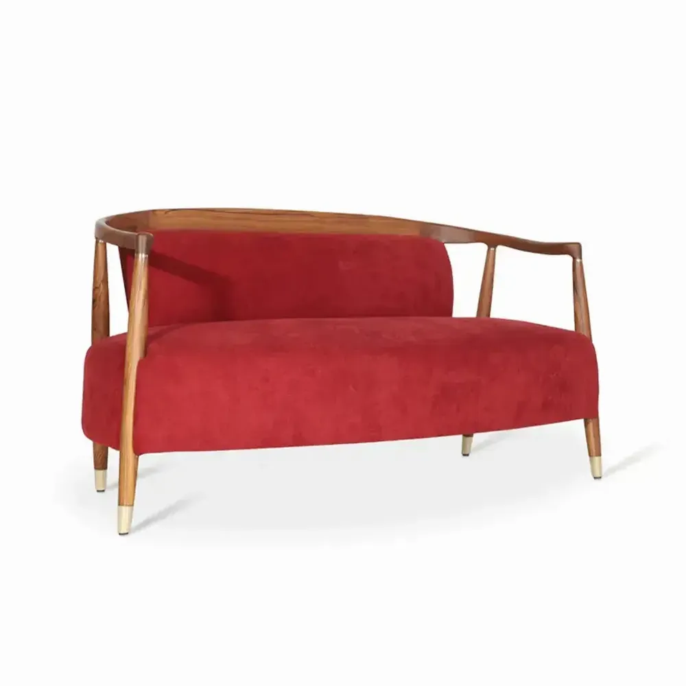 Canapés - Uru - Canapé deux places avec revêtement en laiton - ALANKARAM