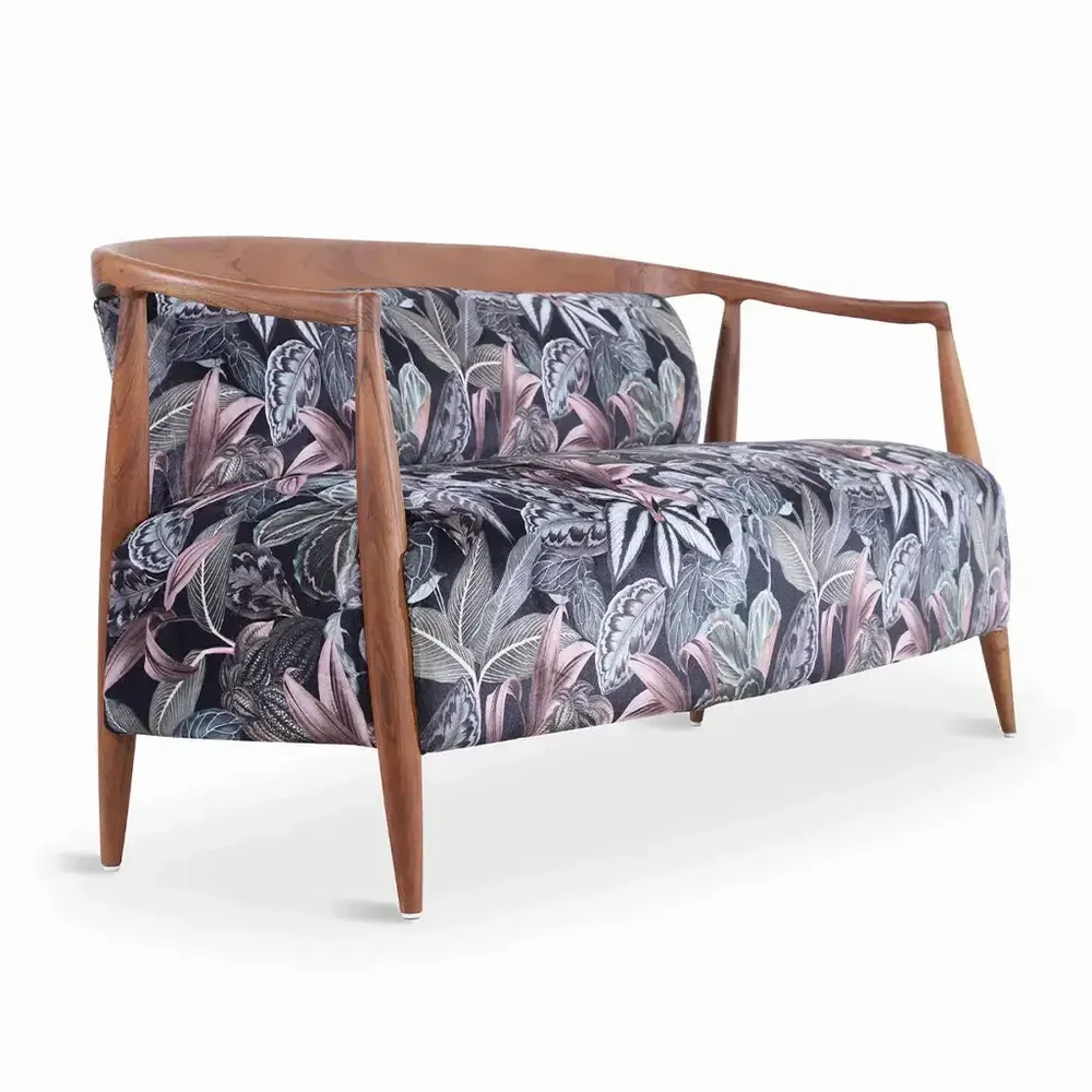 Sofas - Uru - Two Seater sofa Without Brass Capping - ALANKARAM