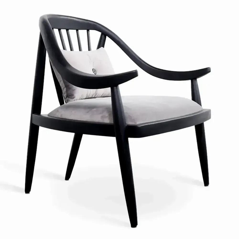 Chaises - Vakra - Fauteuil Lounge Teinté Noir - ALANKARAM