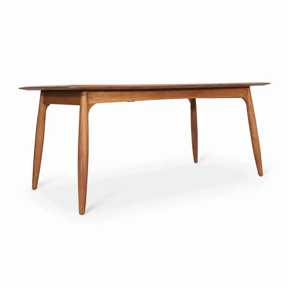 Tables Salle à Manger - Vibhu - Table à manger en teck avec tiroirs - ALANKARAM