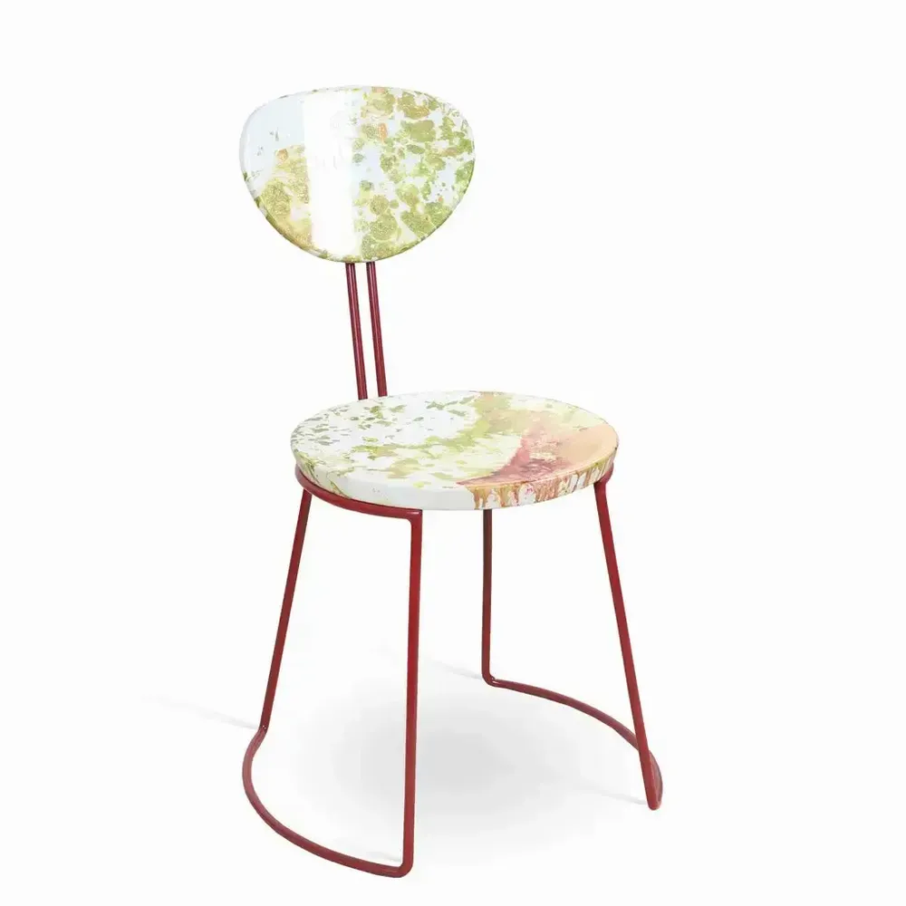 Chaises - Viboko - Chaise de salle à manger avec art abstrait - ALANKARAM