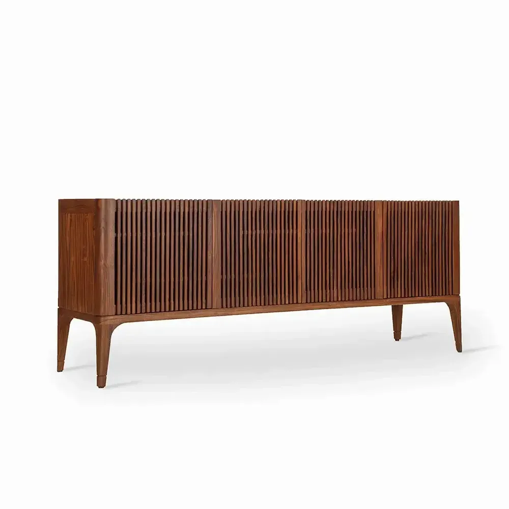TV stands - Vinka - Teakwood TV Unit - ALANKARAM