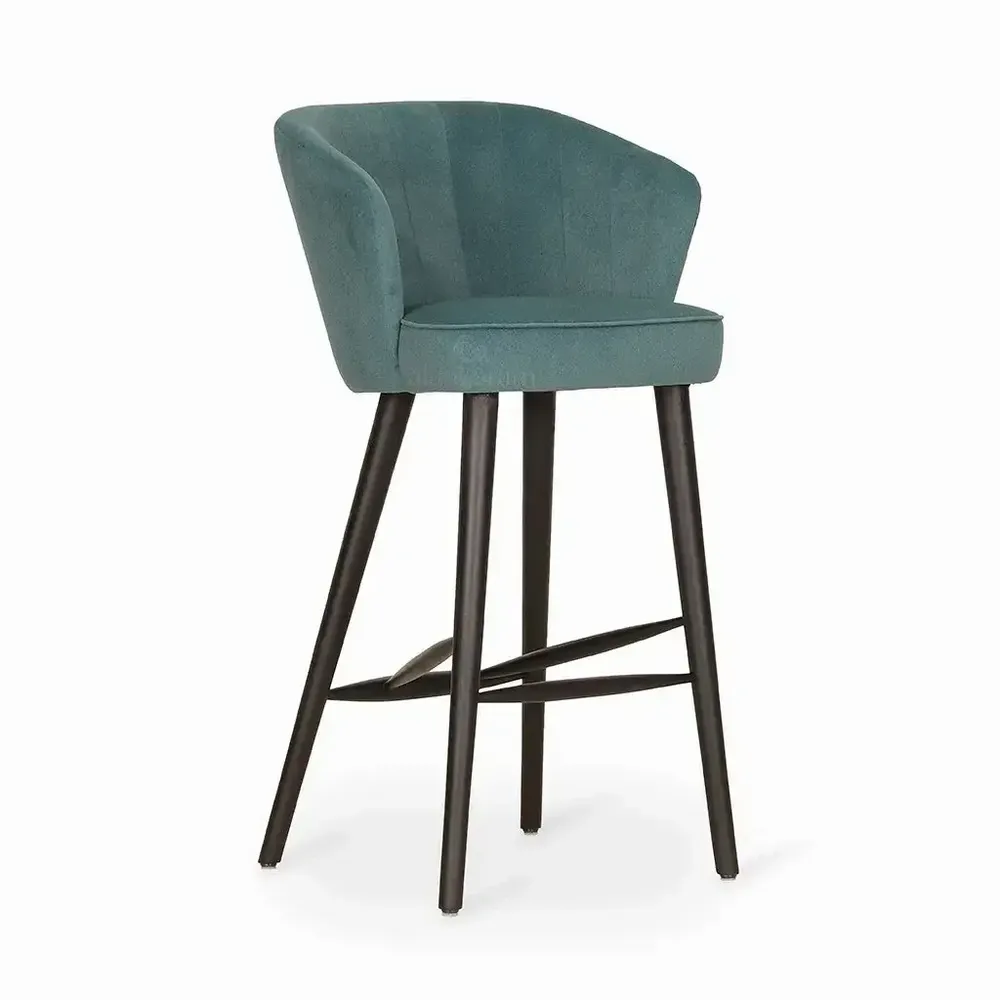 Chairs - Whawhe Black Stain High/Bar Chair - ALANKARAM