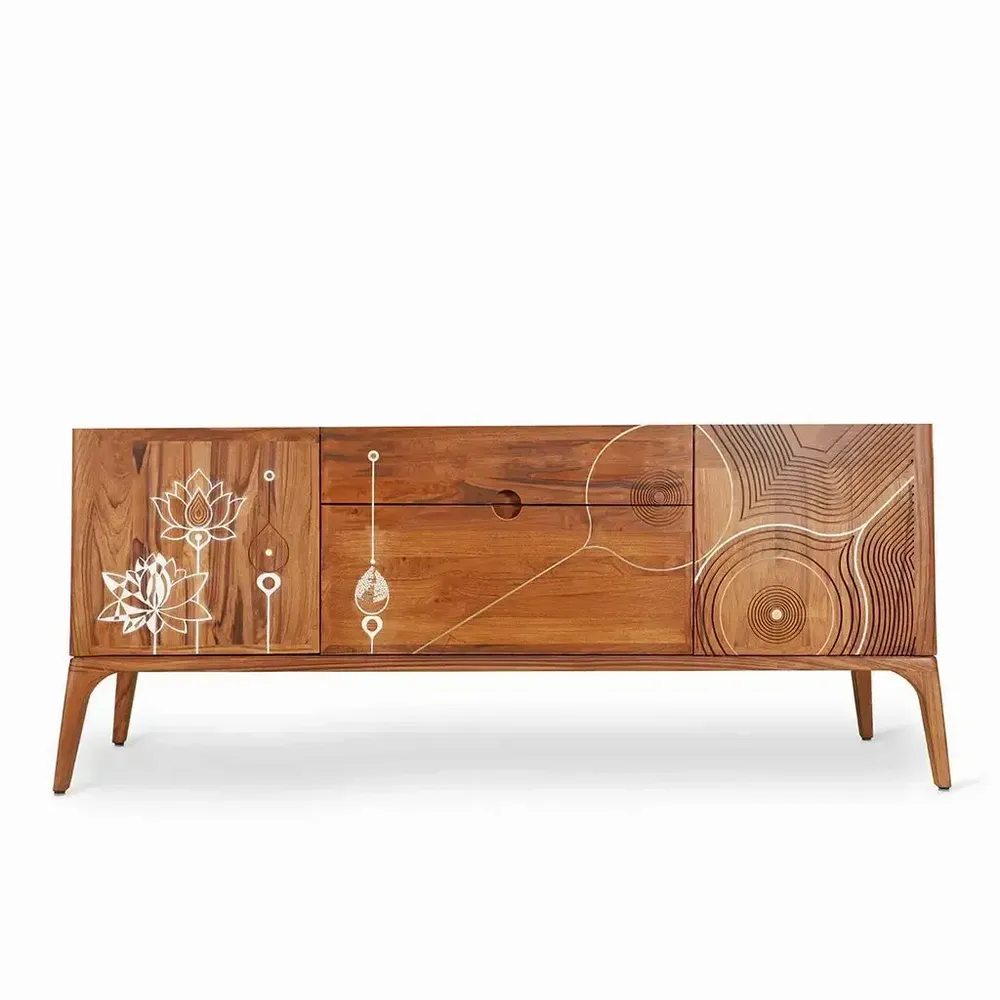 Cutlery set - Zen Teakwood Cutlery Unit (Large) - ALANKARAM