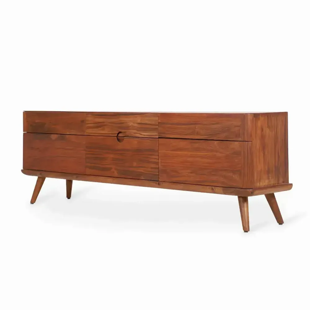 TV stands - Kapp Teakwood TV unit - ALANKARAM