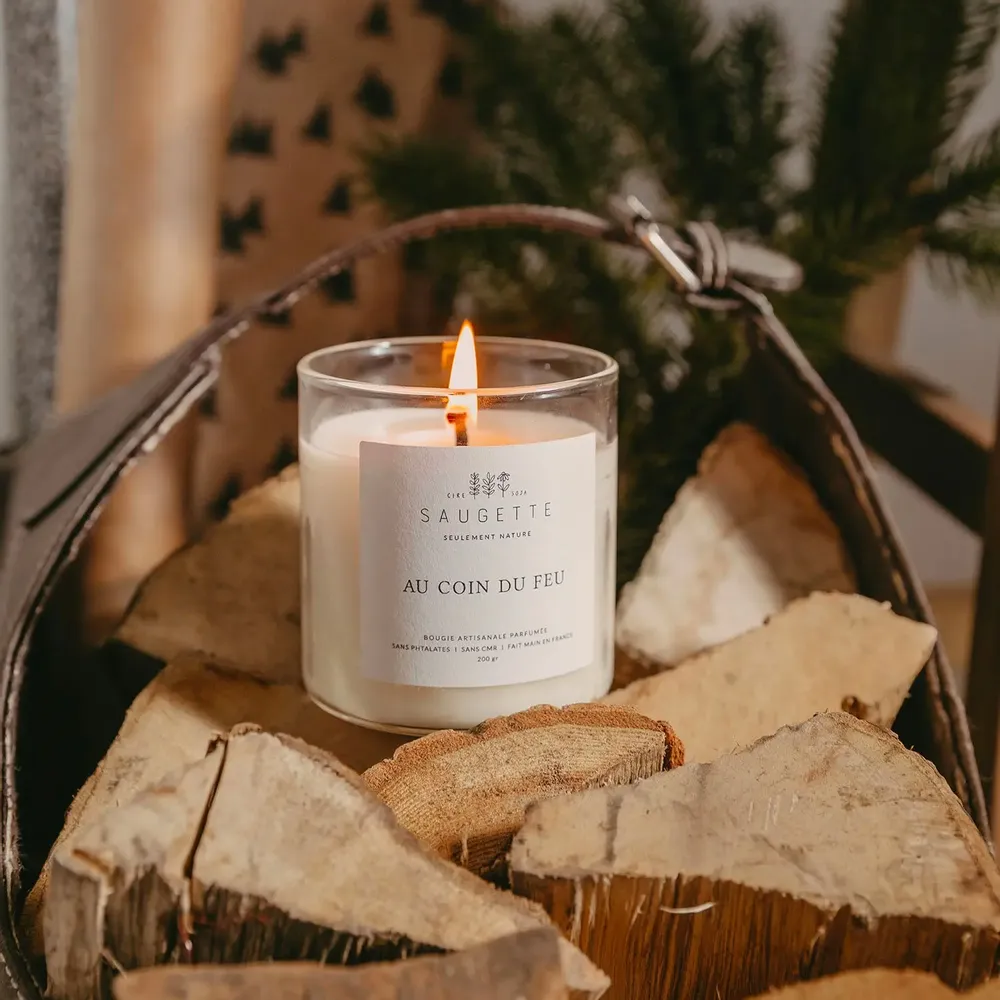 Gifts - By the fireside - Candle scented with natural soy wax - SAUGETTE