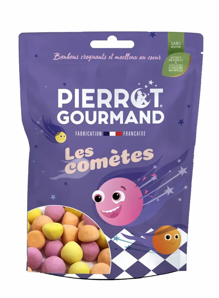 Candy - 100g doypack bag Comet Candies - PIERROT GOURMAND