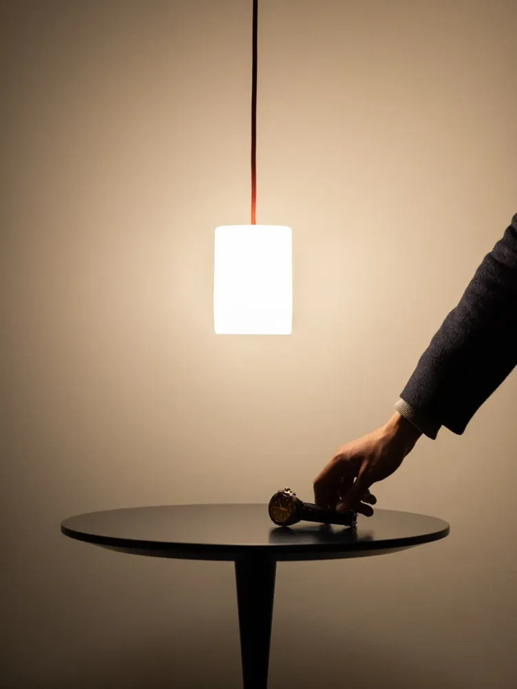 Plafonniers - Ambient Lighting Glass Cylinder BULB Lamp - MOR