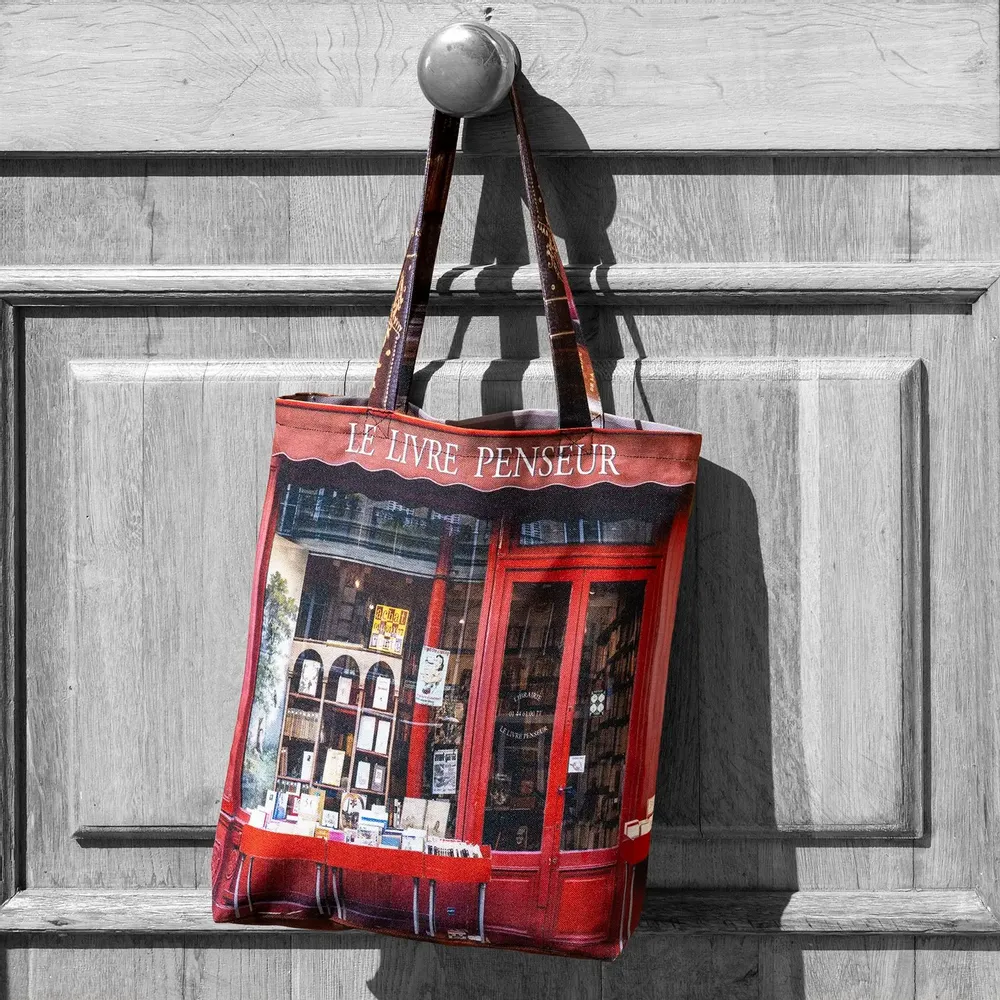 Homewear textile - Tote bag Paris Librairies - MARON BOUILLIE