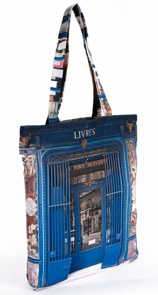Homewear textile - Tote bag Paris Librairies - MARON BOUILLIE