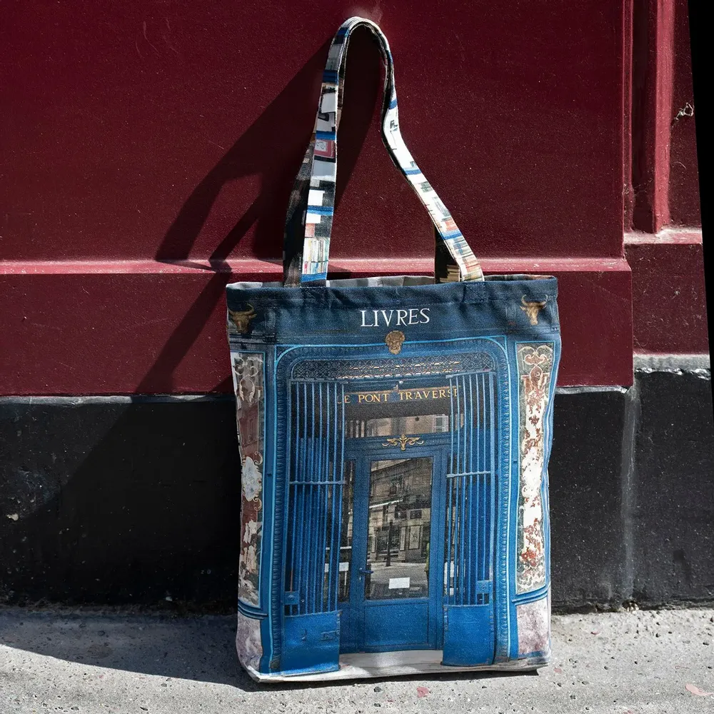 Homewear textile - Tote bag Paris Librairies - MARON BOUILLIE