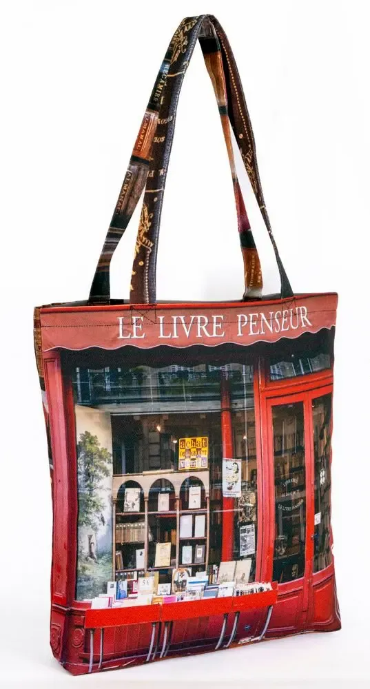 Homewear textile - Tote bag Paris Librairies - MARON BOUILLIE