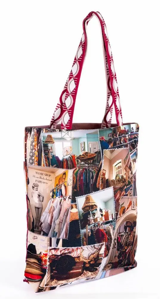 Homewear textile - Tote bag Paris Mode - MARON BOUILLIE