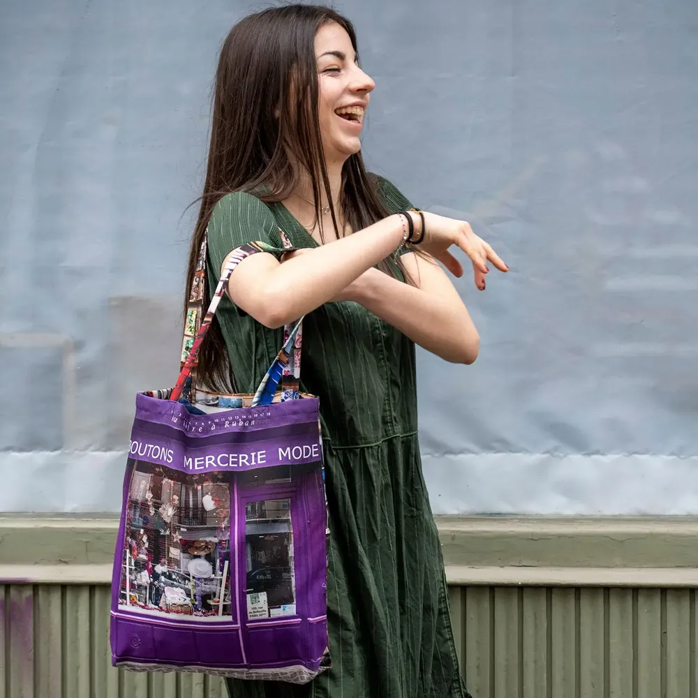 Homewear textile - Tote bag Paris Mode - MARON BOUILLIE