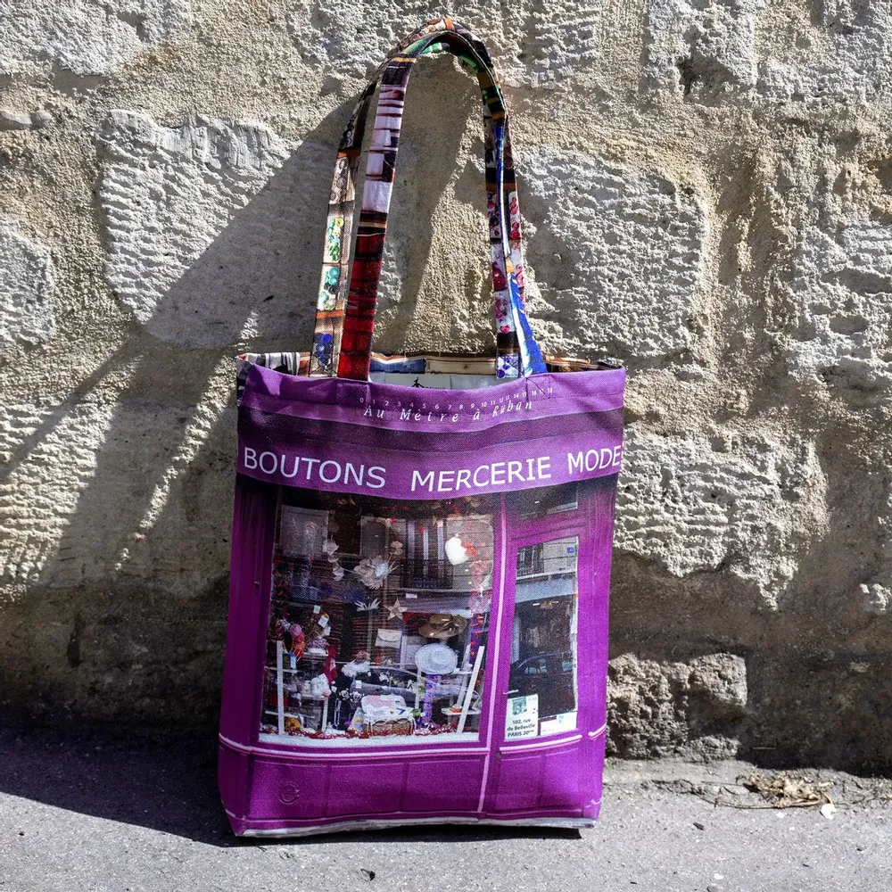 Homewear textile - Tote bag Paris Mode - MARON BOUILLIE