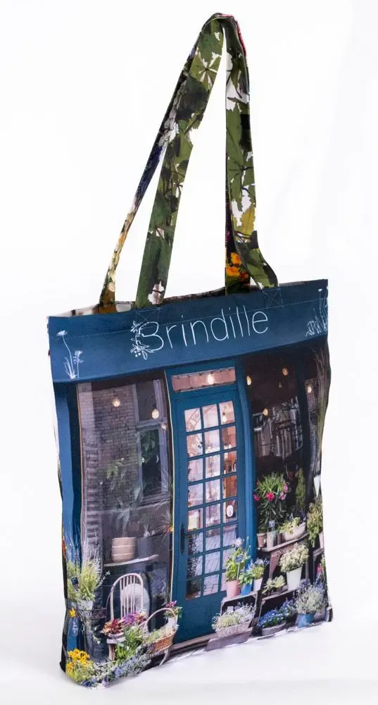 Homewear textile - Tote bag Paris Fleuriste - MARON BOUILLIE