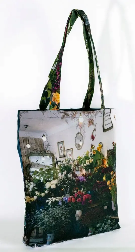 Homewear textile - Tote bag Paris Fleuriste - MARON BOUILLIE