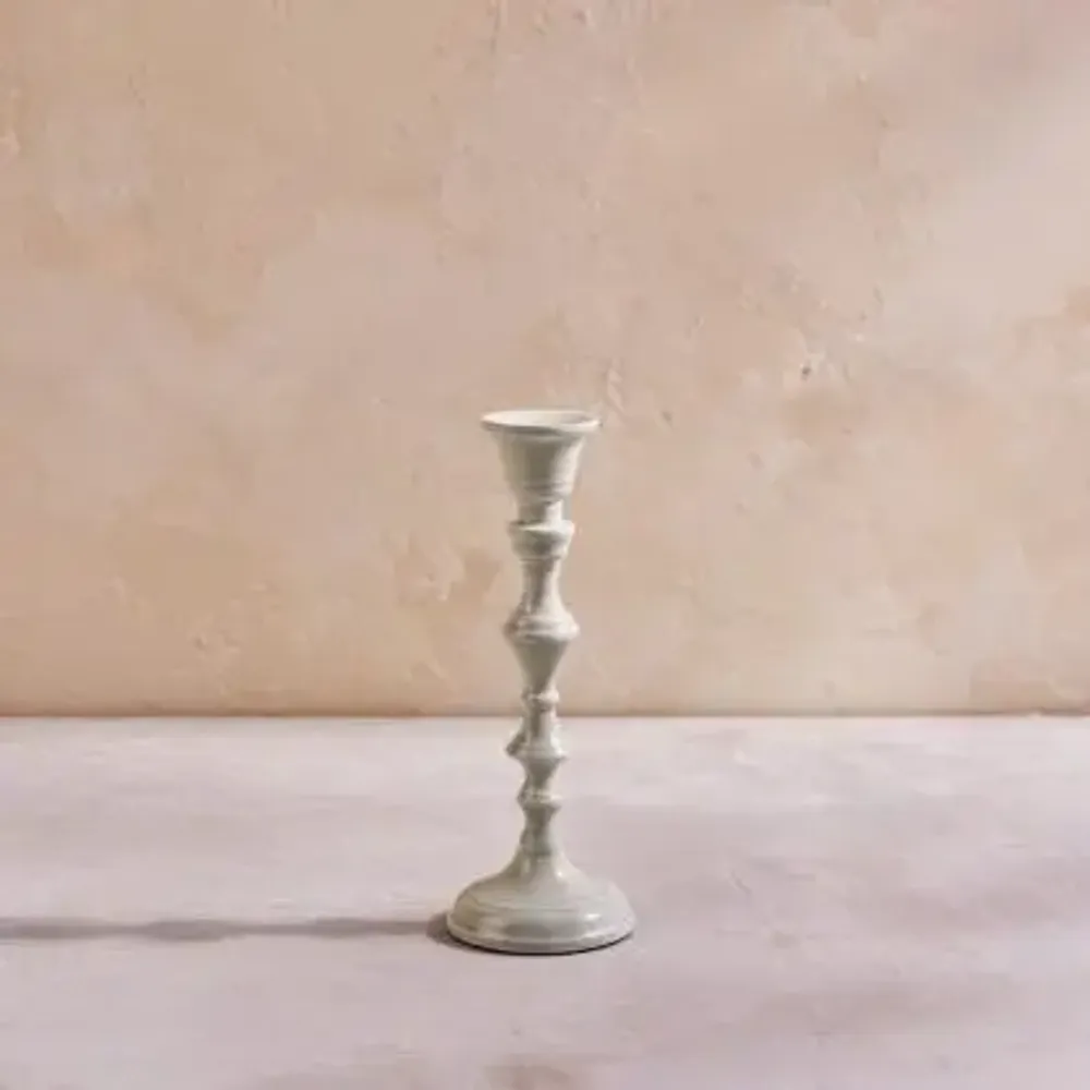 Decorative objects - Rubbed Enamel Candle Holders - BE HOME