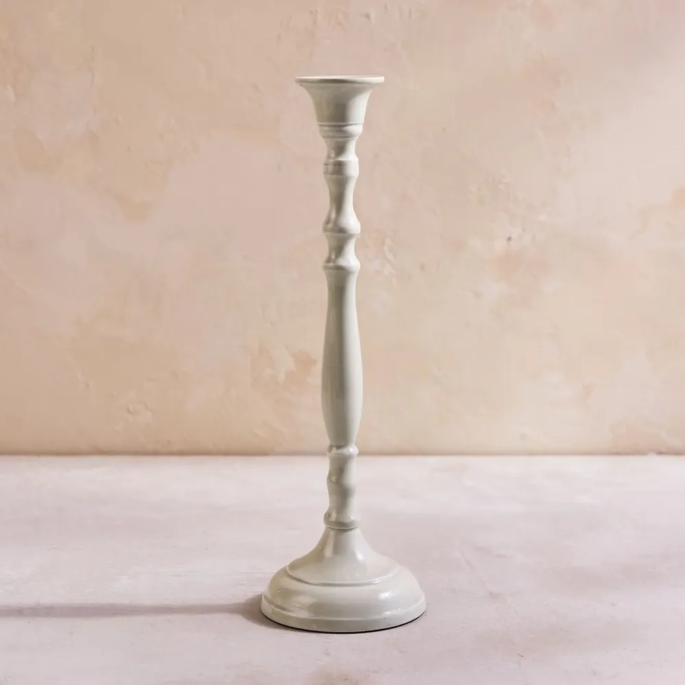 Decorative objects - Rubbed Enamel Candle Holders - BE HOME
