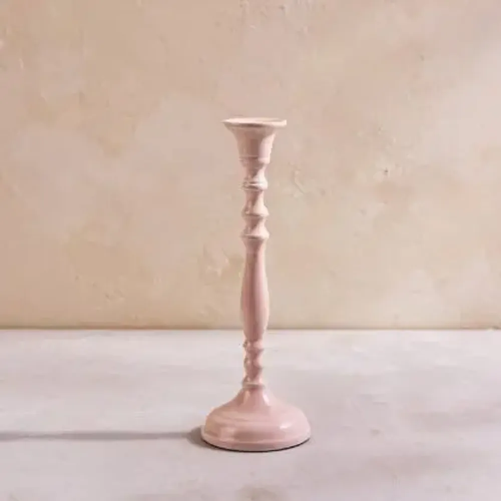Decorative objects - Rubbed Enamel Candle Holders - BE HOME