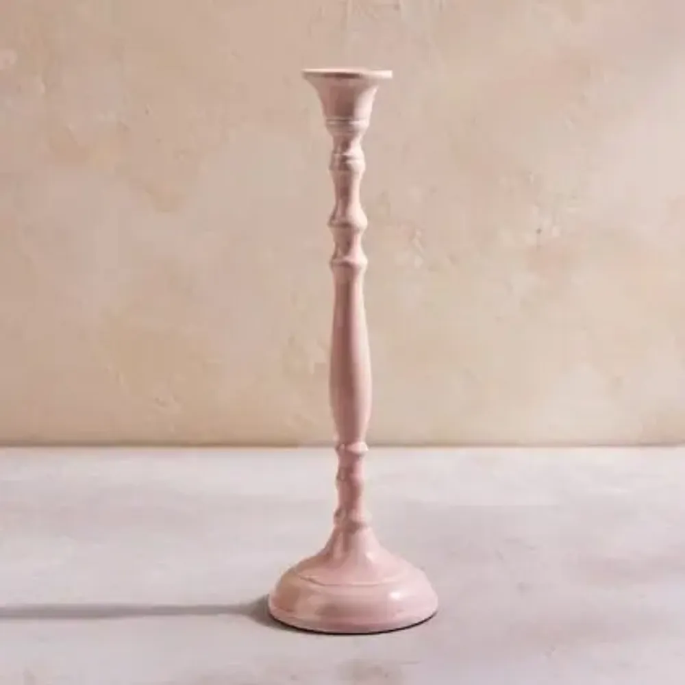 Decorative objects - Rubbed Enamel Candle Holders - BE HOME