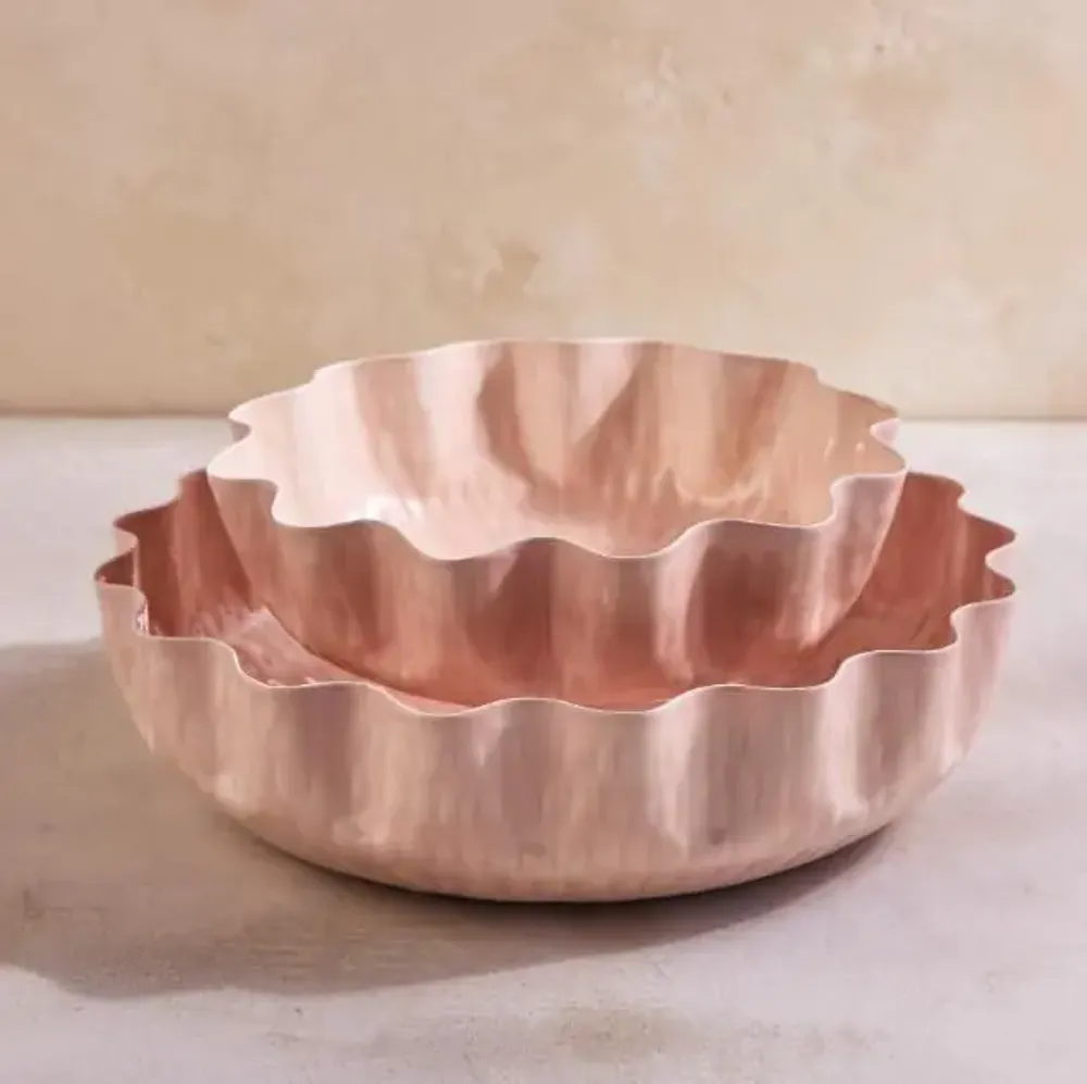 Platter and bowls - Rubbed Enamel Serveware - BE HOME