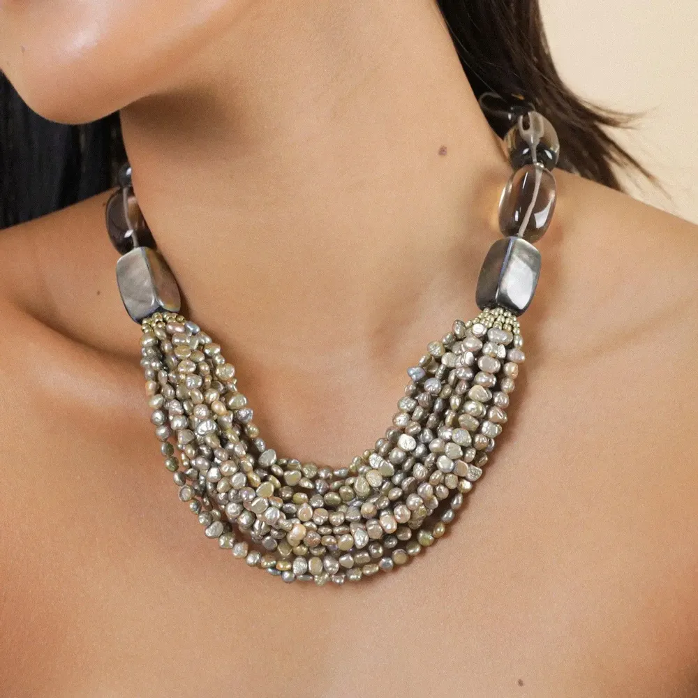 Jewelry - Multistrand statement necklace – L’ILE ROUSSE - NATURE BIJOUX