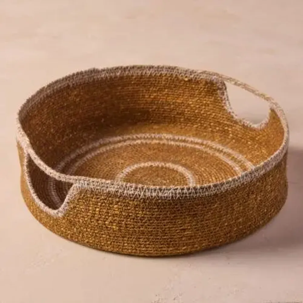 Platter and bowls - Hydra Woven Seagrass Tray - BE HOME