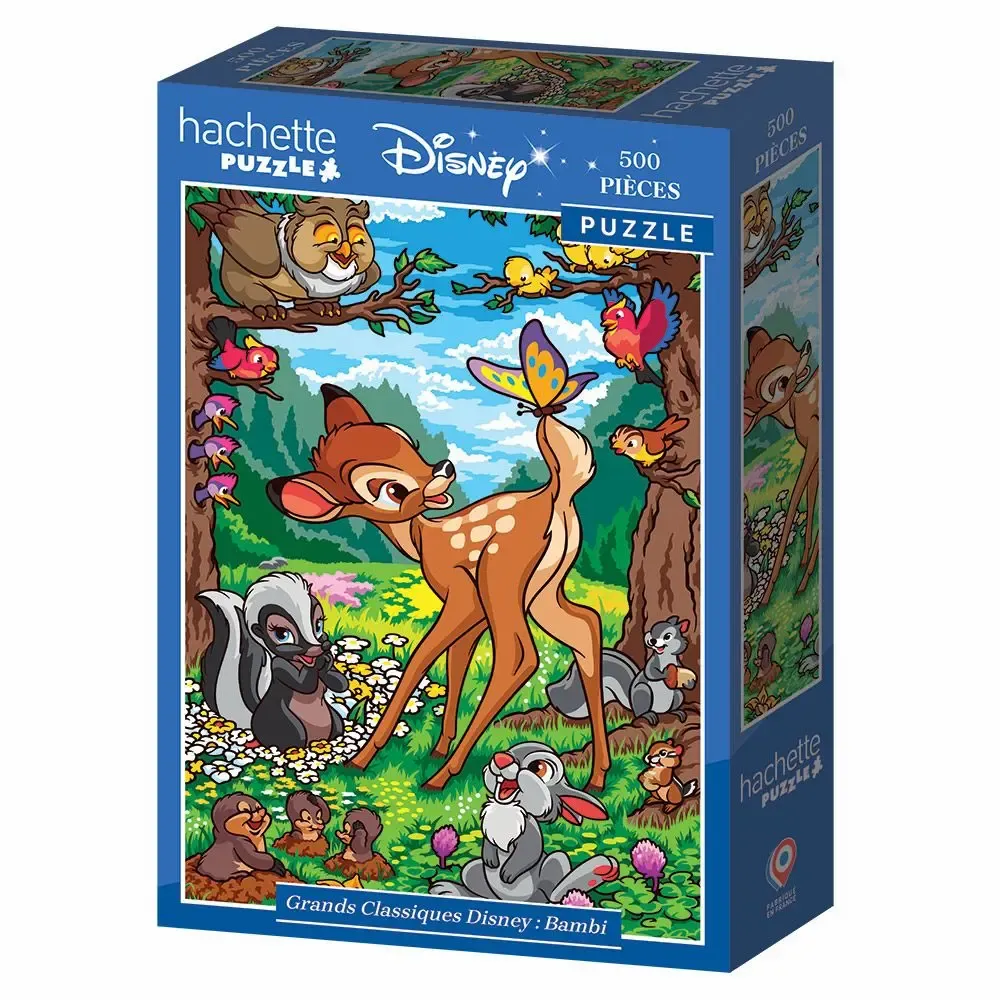 Autres décorations murales - Puzzle Pieces & Peace 500 Pièces - Grands Classiques Disney : Bambi - PIECES&PEACE / HACHETTE PUZZLE