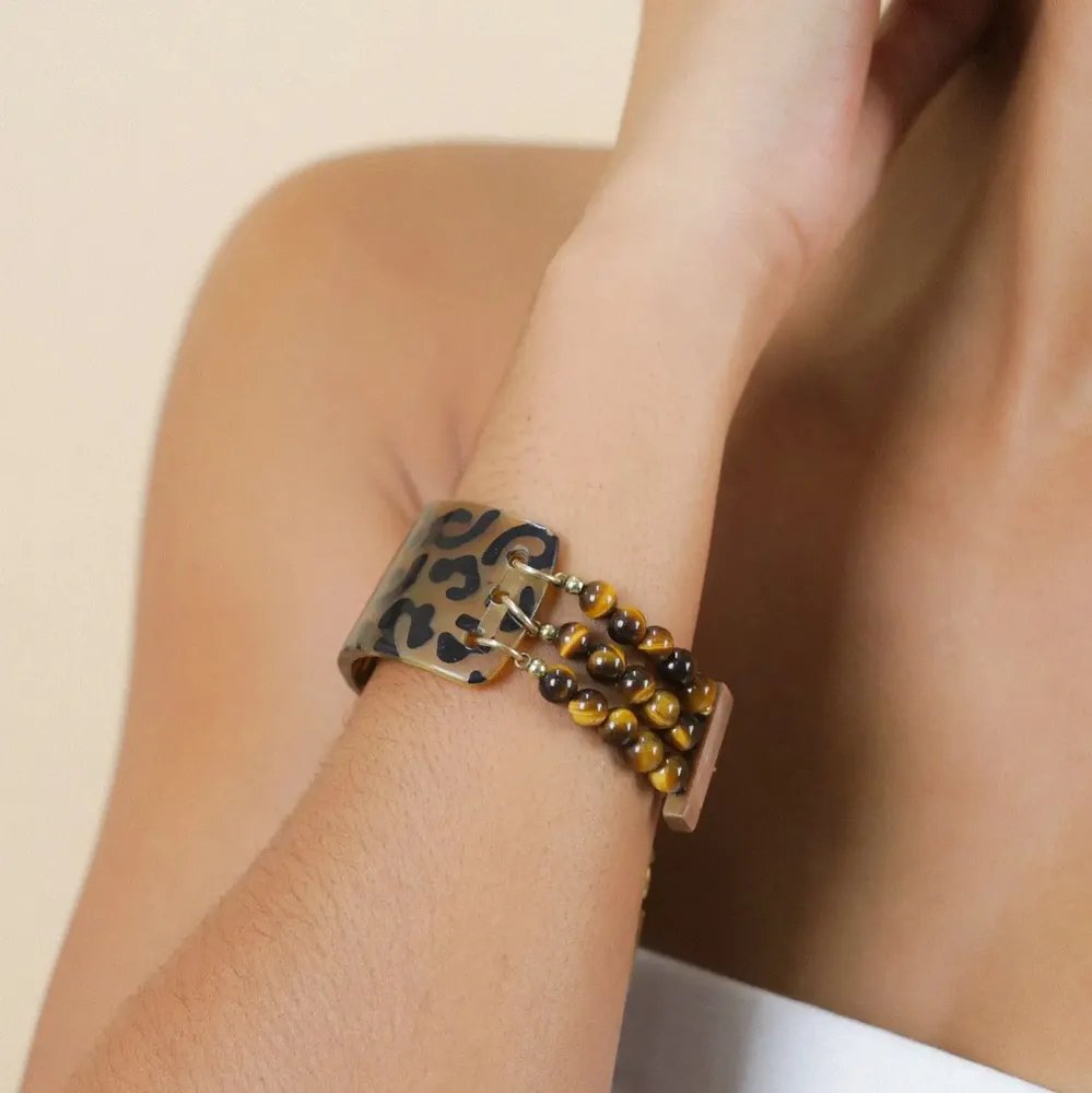 Jewelry - Adjustable half rigid bracelet – JAGUAR - NATURE BIJOUX