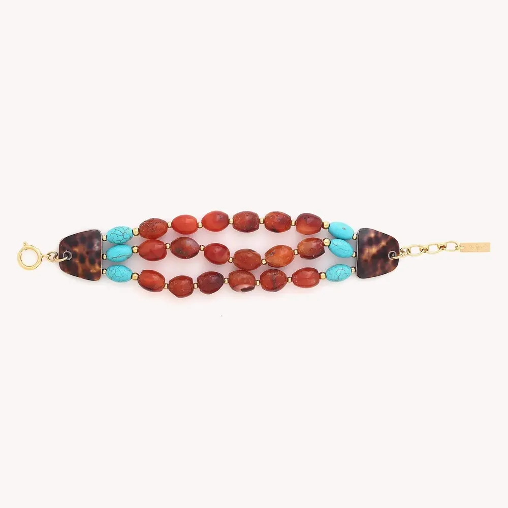 Jewelry - 3-raws adjustable bracelet – SURABAYA - NATURE BIJOUX
