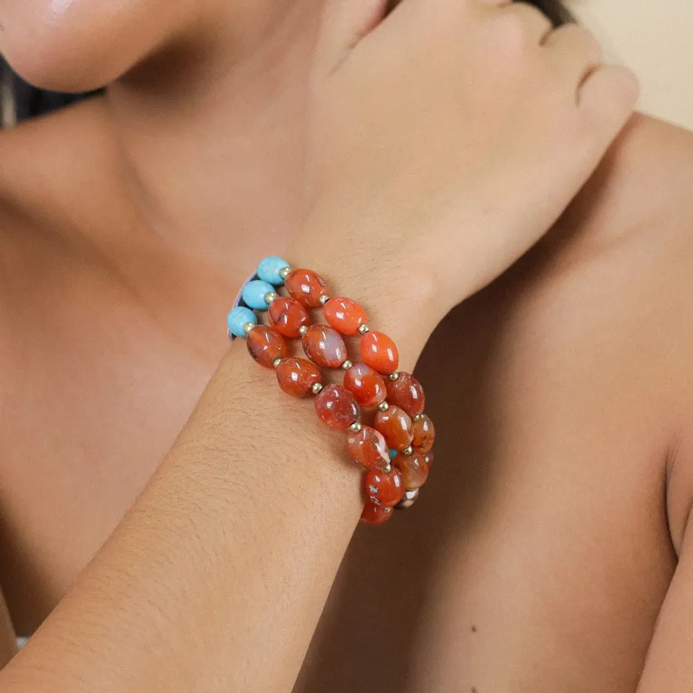 Jewelry - 3-raws adjustable bracelet – SURABAYA - NATURE BIJOUX