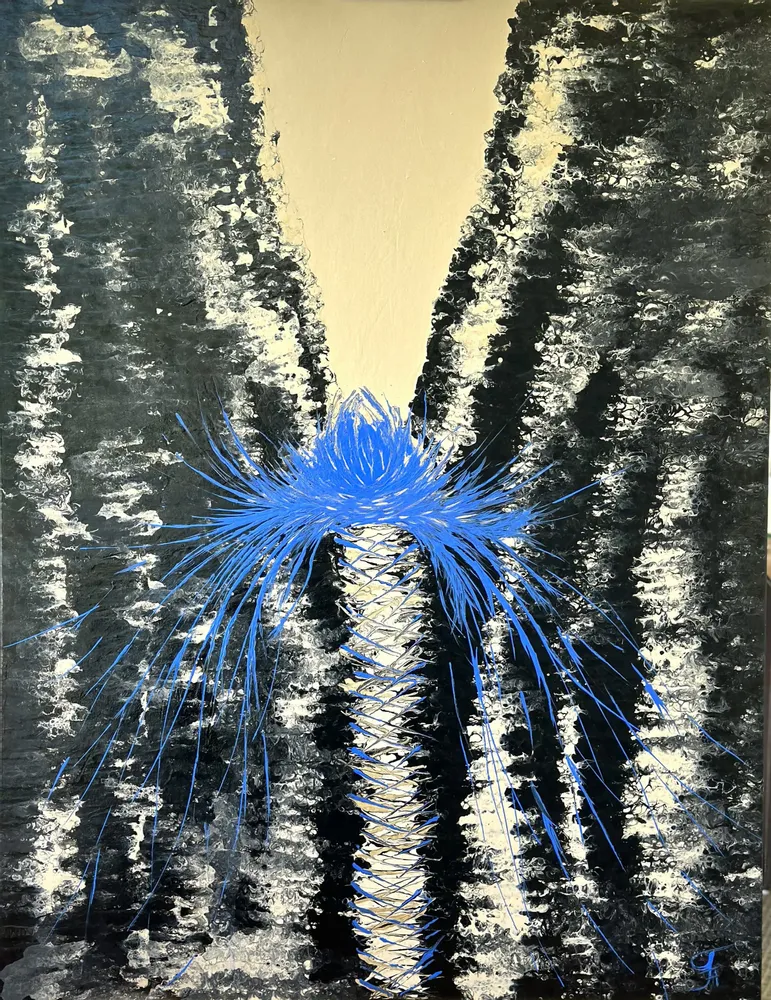Paintings - Acrylic Resin painting "Elegant of Success" - TURIK&ART (KSENIIA TURIK)