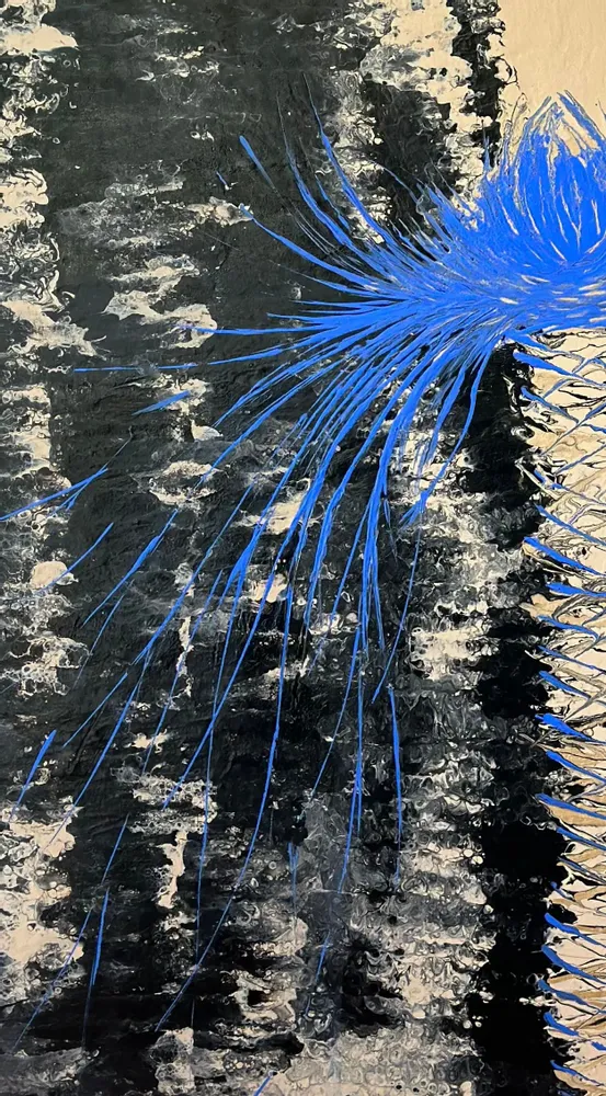 Paintings - Acrylic Resin painting "Elegant of Success" - TURIK&ART (KSENIIA TURIK)