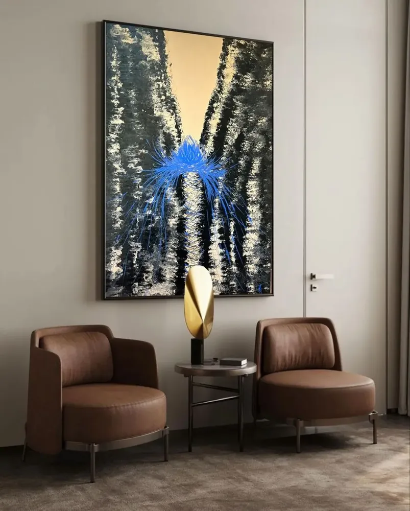 Paintings - Acrylic Resin painting "Elegant of Success" - TURIK&ART (KSENIIA TURIK)