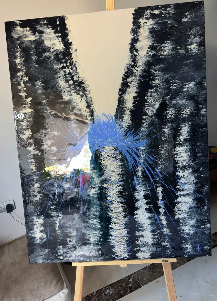 Paintings - Acrylic Resin painting "Elegant of Success" - TURIK&ART (KSENIIA TURIK)