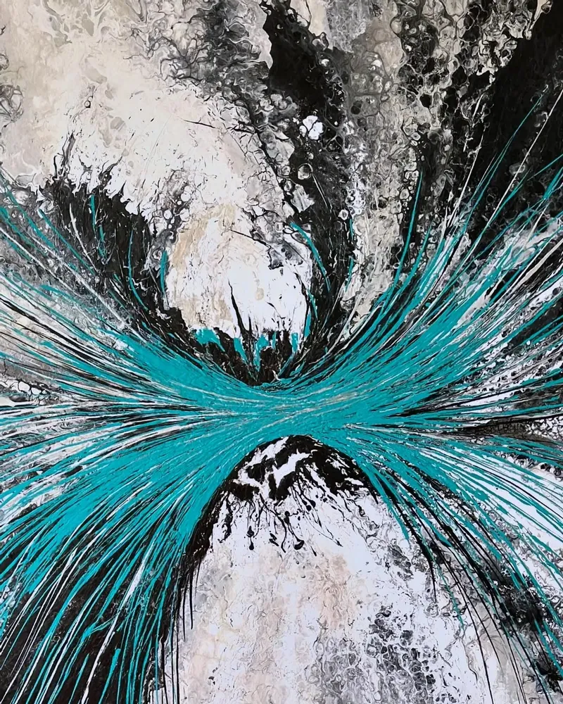 Tableaux - Peinture acrylique en résine « Crescendo ». - TURIK&ART (KSENIIA TURIK)