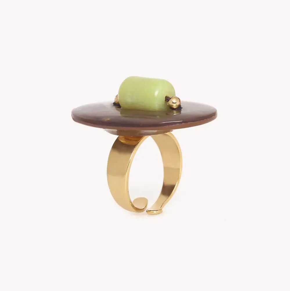 Jewelry - Adjustable jade ring – TIVOLI - NATURE BIJOUX