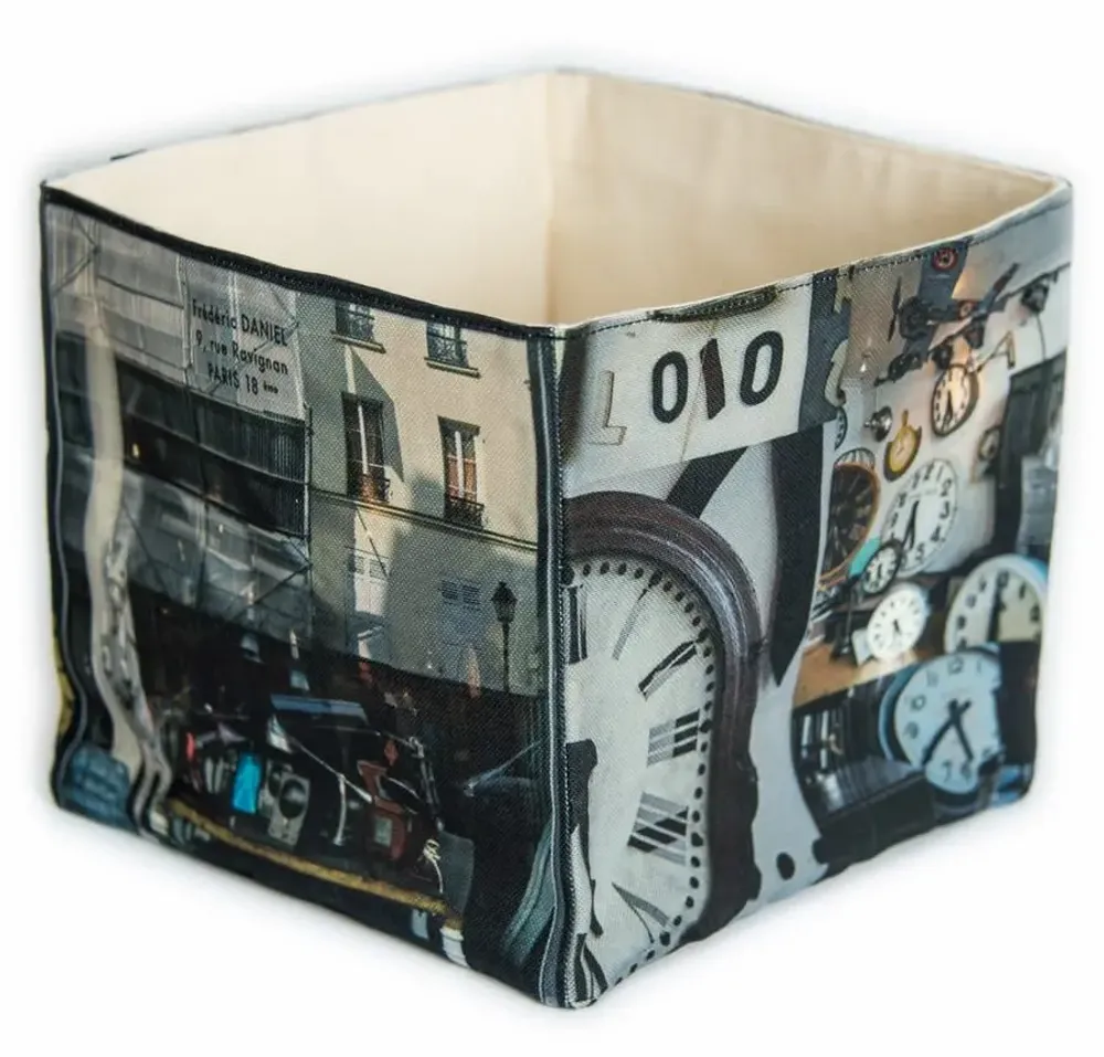 Homewear textile - Boite de rangement Paris Photographie - Zut - MARON BOUILLIE