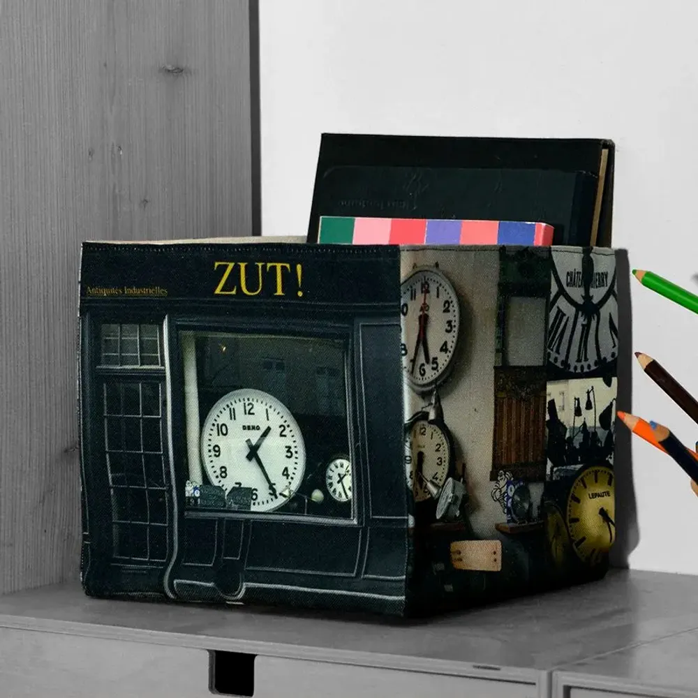 Homewear textile - Boite de rangement Paris Photographie - Zut - MARON BOUILLIE