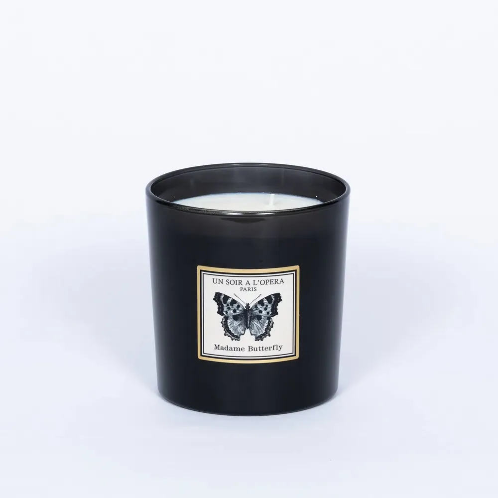 Objets de décoration - MADAME BUTTERFLY - BOUGIE PARFUMÉE 100 % CIRE VÉGÉTALE - 550GR - UN SOIR A L'OPERA
