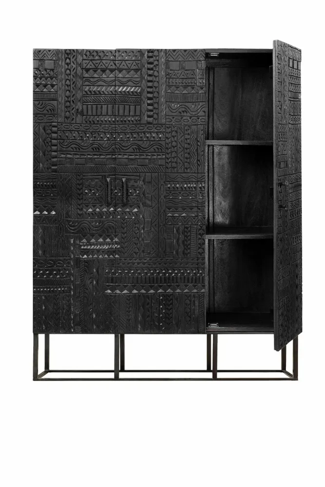 Console table - Console in dark walnut mango wood - GINER Y COLOMER