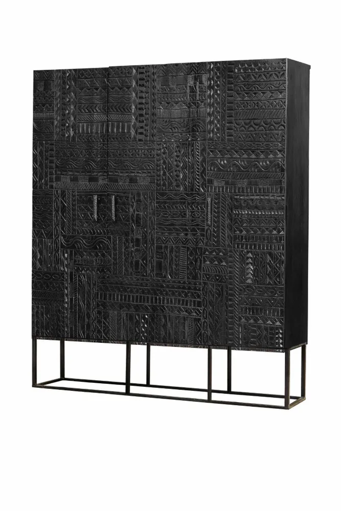 Console table - Console in dark walnut mango wood - GINER Y COLOMER