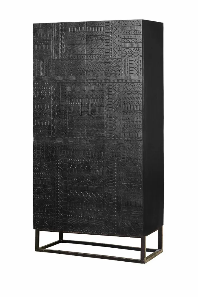 Wardrobe - Mango wood cabinet and metal legs - GINER Y COLOMER