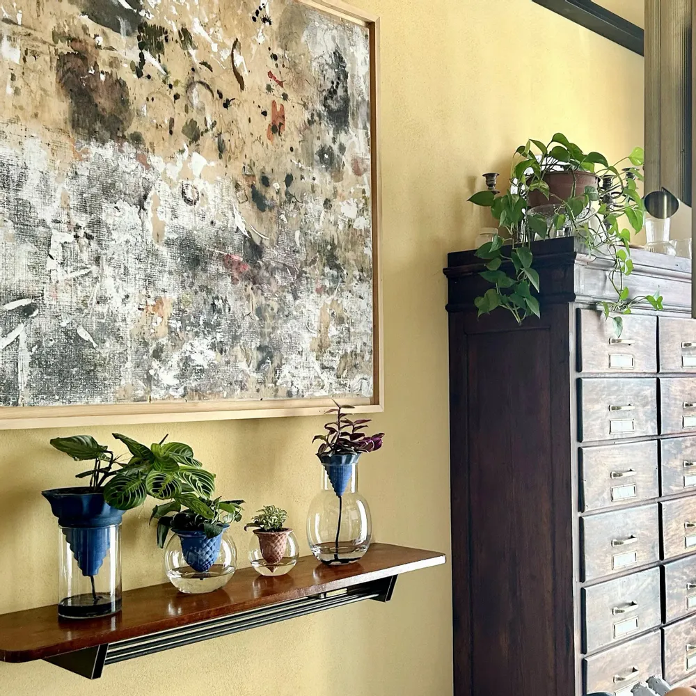 Vases - Pot en argile - NOMADE VERT- design - auto-irrigant 3D - COMMON PLACE