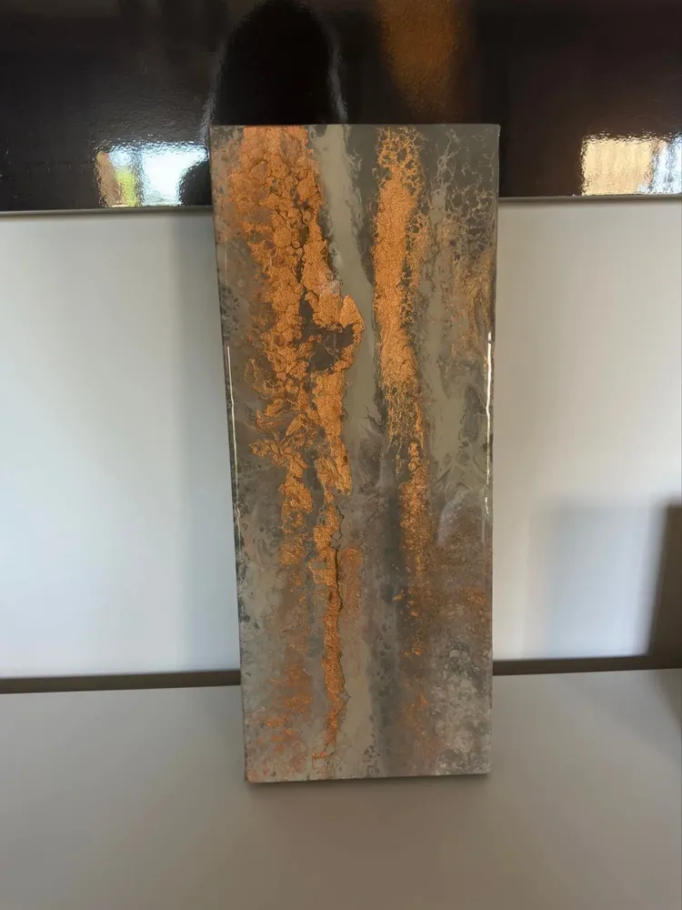 Paintings - Diptyque paint Acrylic resin "CARAMEL" - TURIK&ART (KSENIIA TURIK)
