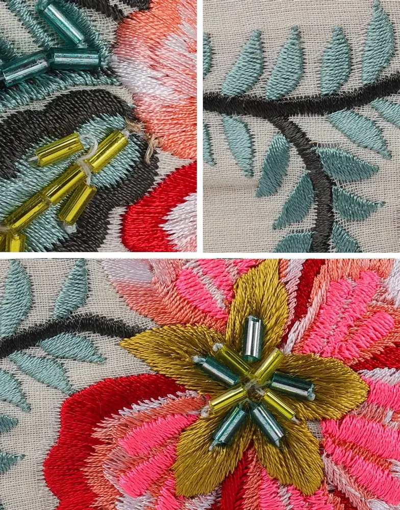 Accessoires cheveux - Motifs floraux brodés - NAMJOSH